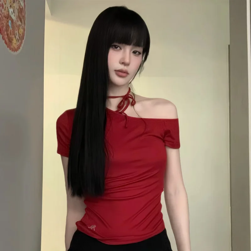 long straight for women with bangs, fluffy and natural, everyday black full , Fujiang manga wig
