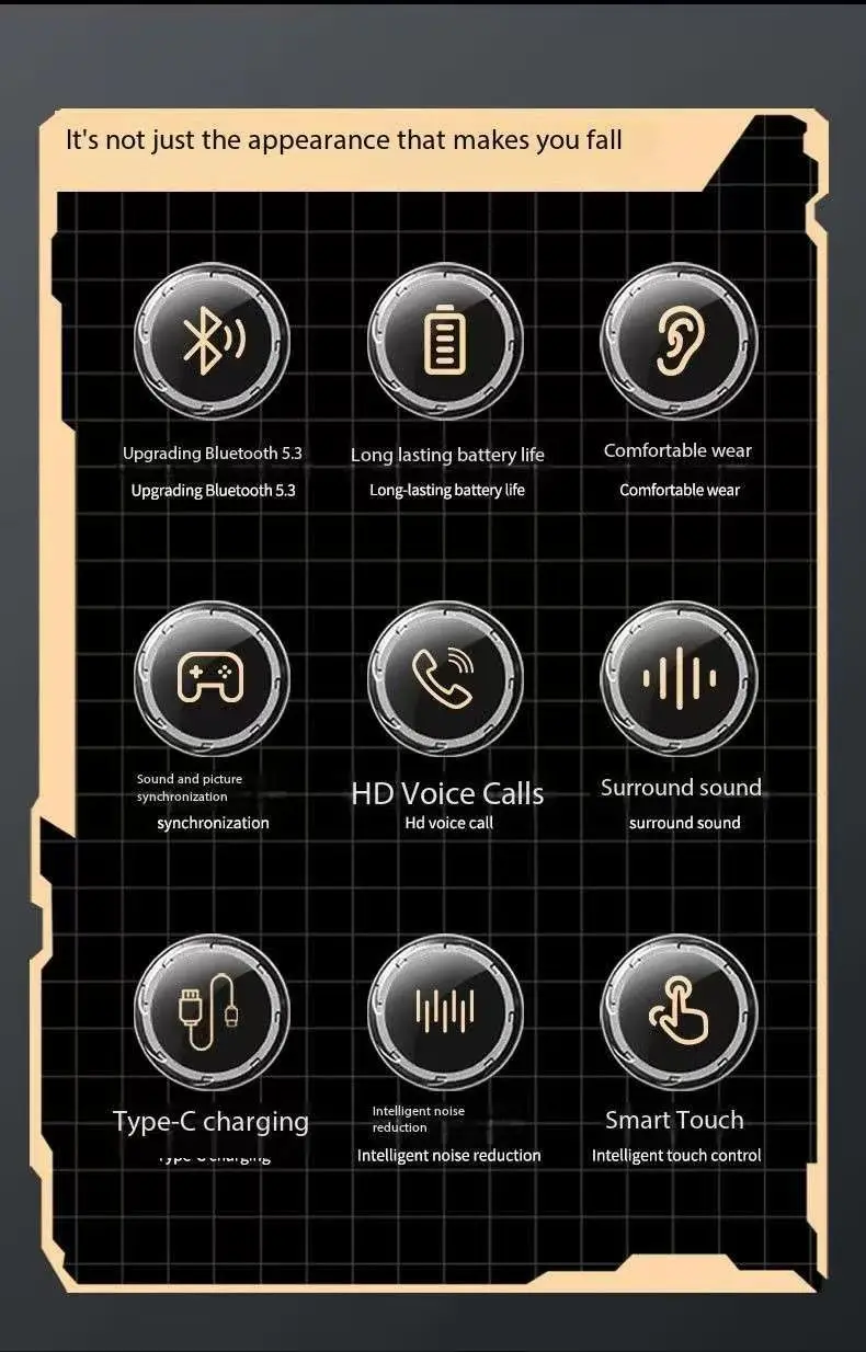 New feature small coconut ball TWS Bluetooth headset ear-mounted OPEN6 super lon