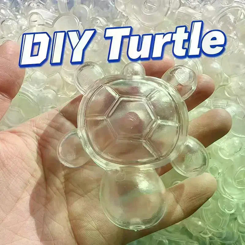 1PC DIY Turtle Empty Ball Skin Handmade Ball Decompression Slow Rebound Toy Sphere Jewelry TRP Casting Molds Tools
