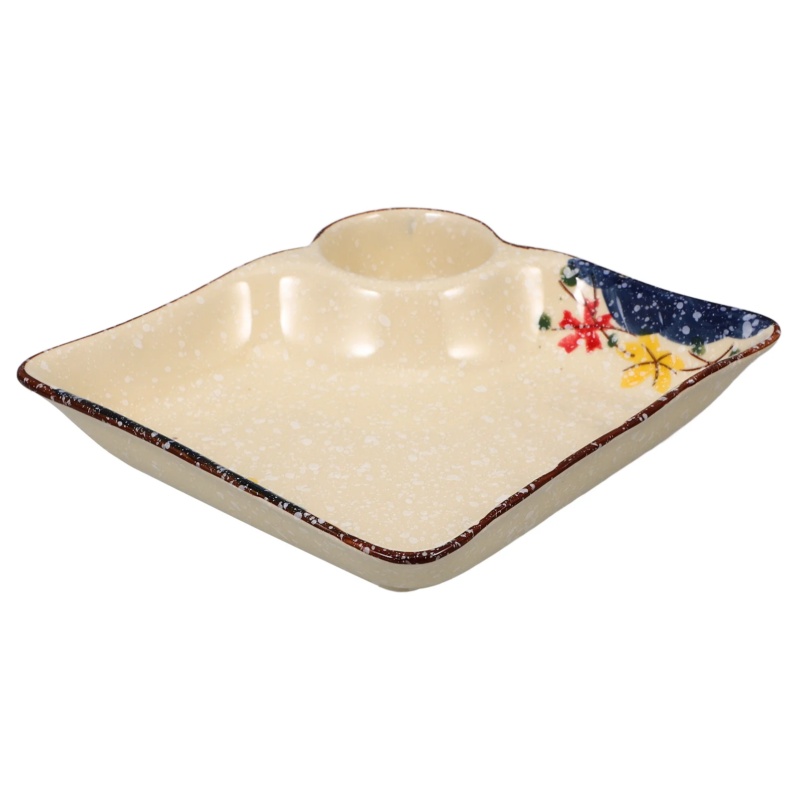 

Serving Platter Ceramic Dumpling Plate Sauce Dish Practical Multipurpose Kitchen Dinnerware Ceramic Dumpling Plate