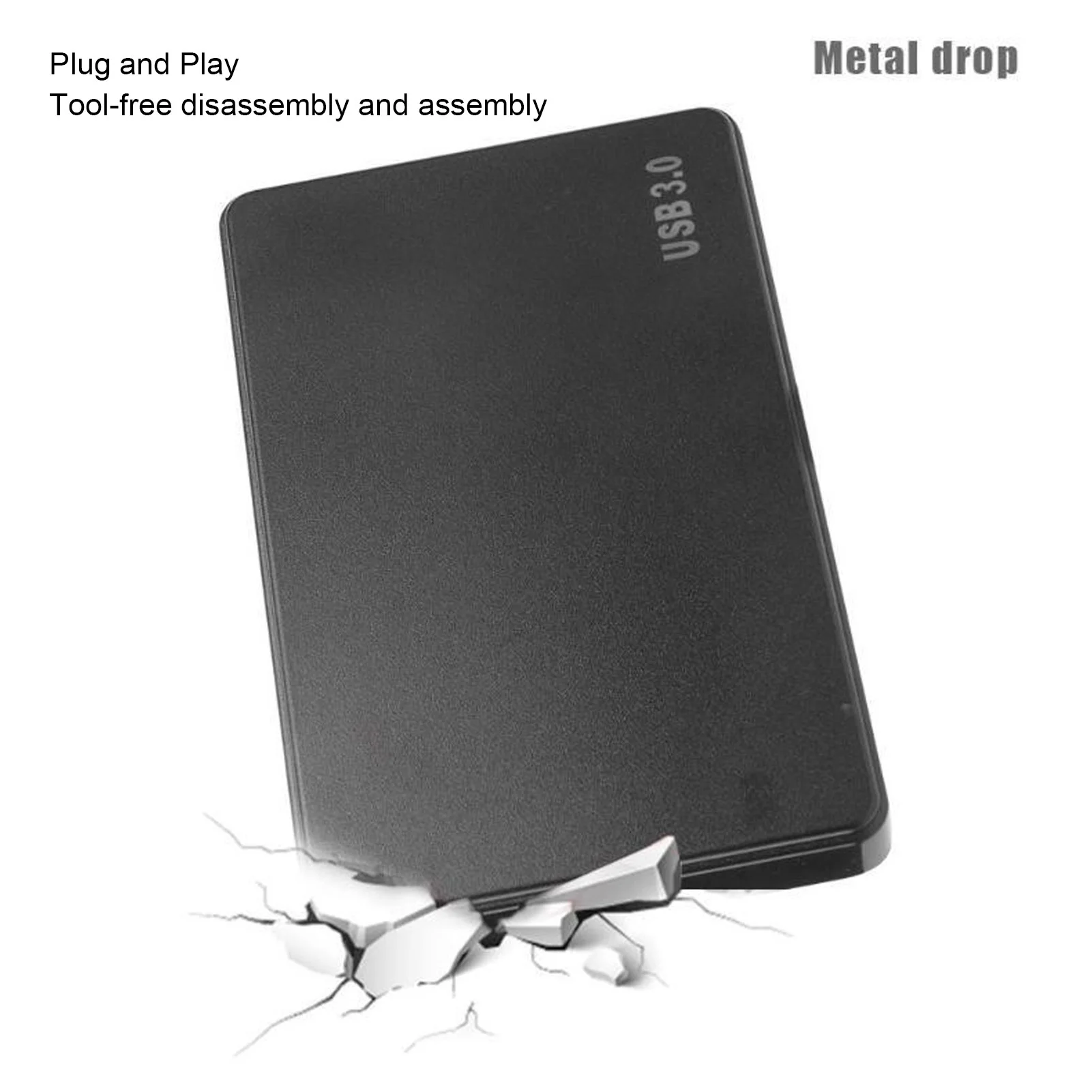 Serial Port SSD Box 5.0Gbps USB 3.0 Drive Disk Case Hibernation Lightweight Portable Automatically Wake Up for Office for Home