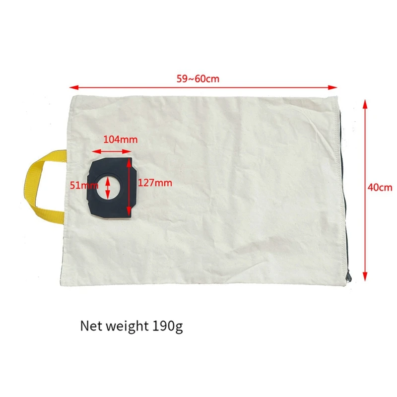 2 Pcs Suitable For KARCHER WD4 WD5 Vacuum Cleaner Cleaner Parts Consumables Parts Reusable Cloth Dust Bag