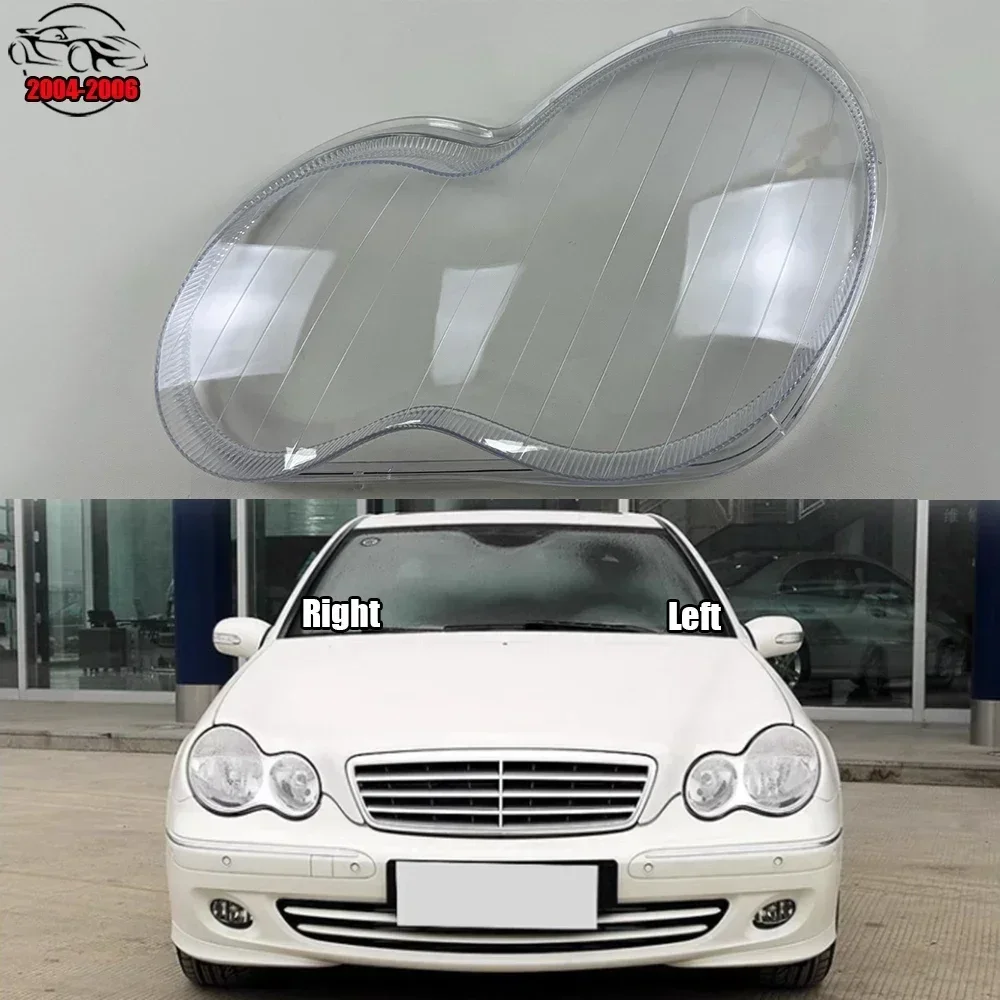 

Для Mercedes-Benz C-Class W203 C180 C200 C230 C260 C280 2004-2006 автомобильный аксессуар прозрачный материал ПК крышка фары