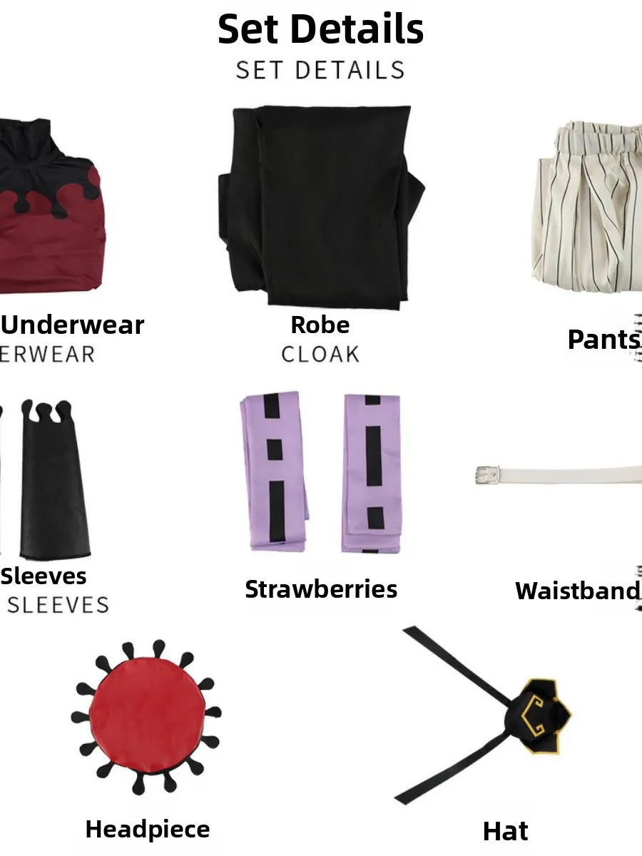 Nowy kostium anime na Halloween Ghost Blade dla dzieci, górna część strój, Second Life Everlasting Joy, Teaching Founder, cosplay, poliester