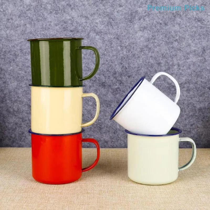 Home Office Logo - portableBPA Free Enamel Drinking Mugs Lightweight