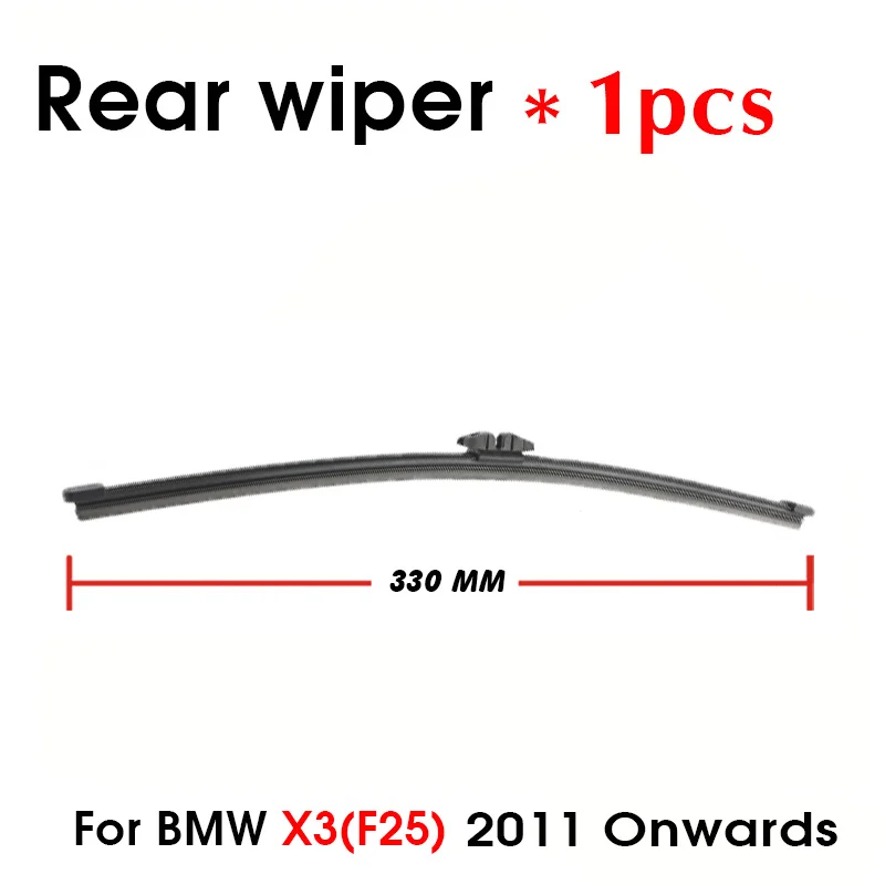 Car Wiper Blade Rear Back Window Windscreen Windshield Wipers Auto Accessories For BMW X3 F25 Hatchback 330mm 2011 Onwards