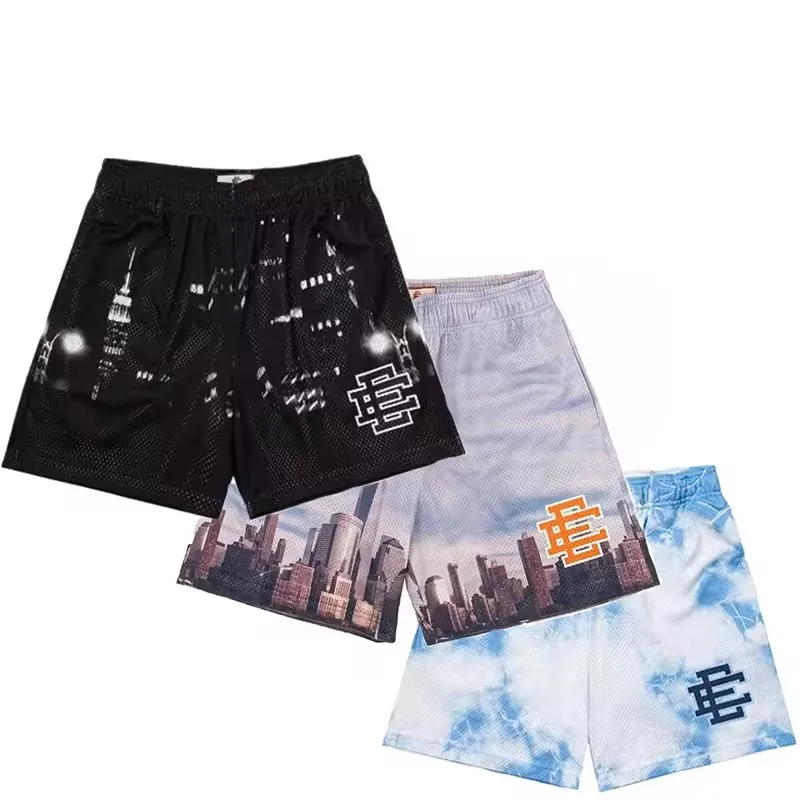 

Eric Emanuel EE Basic Shorts НОВЫЕ мужские повседневные спортивные брюки для фитнеса, летние мужские классические сетчатые брюки для тренировок в тренажерном зале