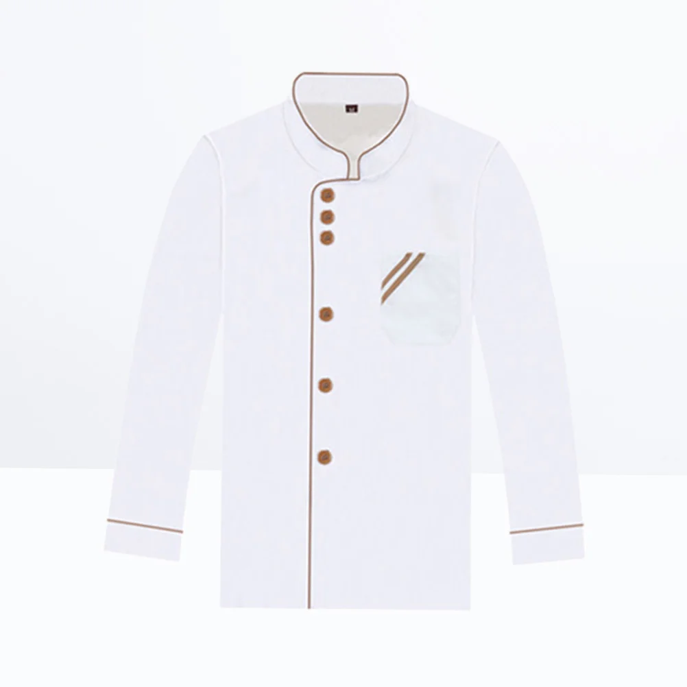 Veste de chef à manches longues, vêtements de travail, manteau, décontracté