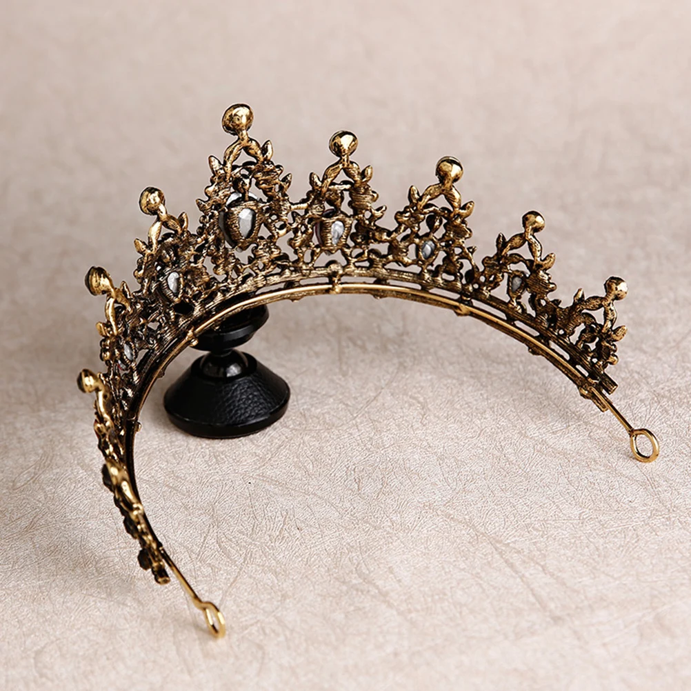 

1pc Stunning Rhinestone Crown For Women Wedding Party Prom Hair Accessories Classic Retro Princess Tiara Coronation Headband
