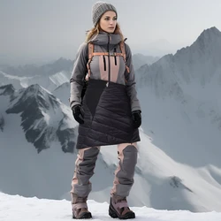 Kamperbox Winter Coat Ski Skirt Outdoor Thermal Skirt Winter Sports Protector Thermal Women Dress Women's Ski