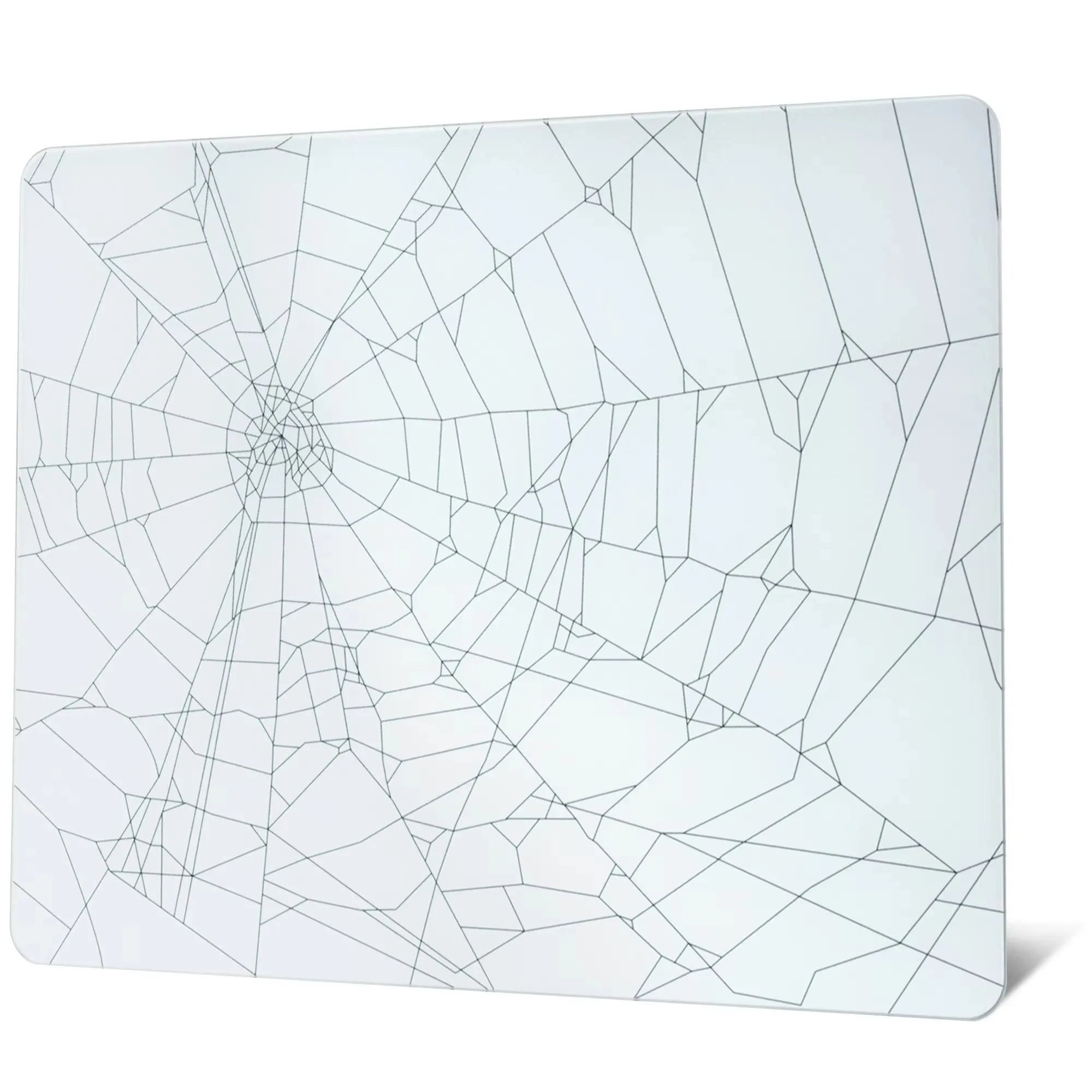 Cool Topographic Map Spider Web Glass Mouse Pad Large Custom Frosted Surface Desk Mat Tempered FPS Office Pad Gaming Accessories