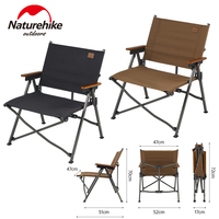 Naturehike Folding Chair Camping Outdoor Fishing Portable Beach 600D Cloth Kermit Seat Aluminum Alloy Bearing 120kg Lightweight