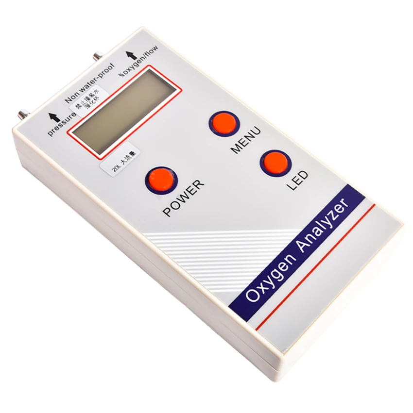 Imagem -02 - Analisador de Oxigênio Portátil Profissional Detector de Medidor de Concentração de Oxigênio o2 Medidor de Detecção de Pressão de Fluxo Detector de Gás