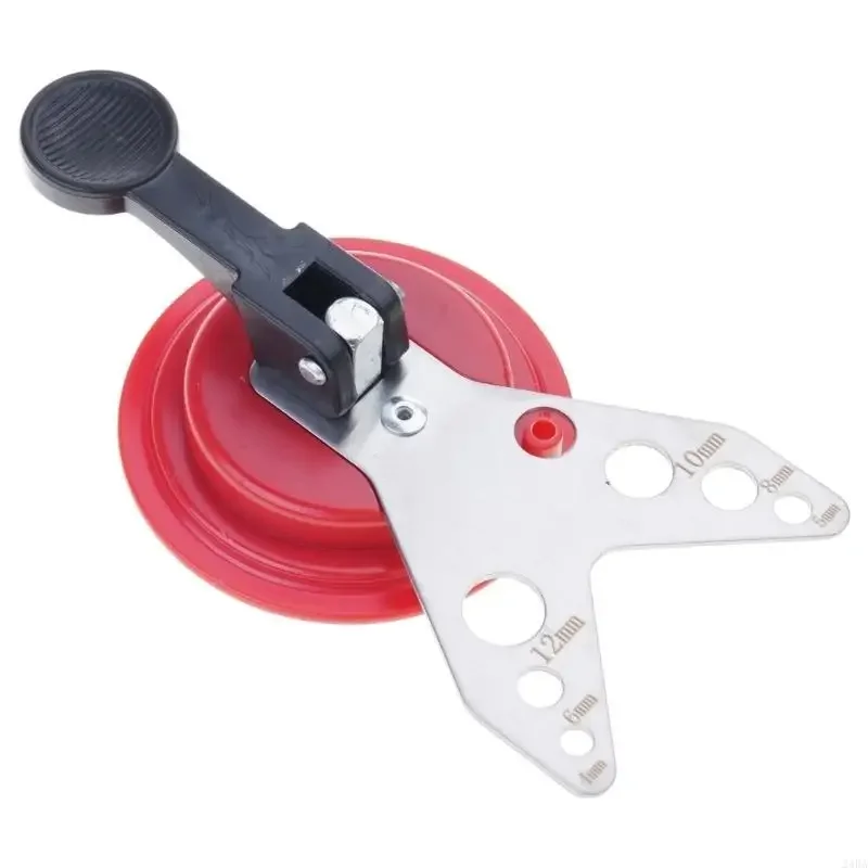 

Versatile Glass Tile Hole Guide with Suction Base for Stable and Precise Drilling on Various Materials