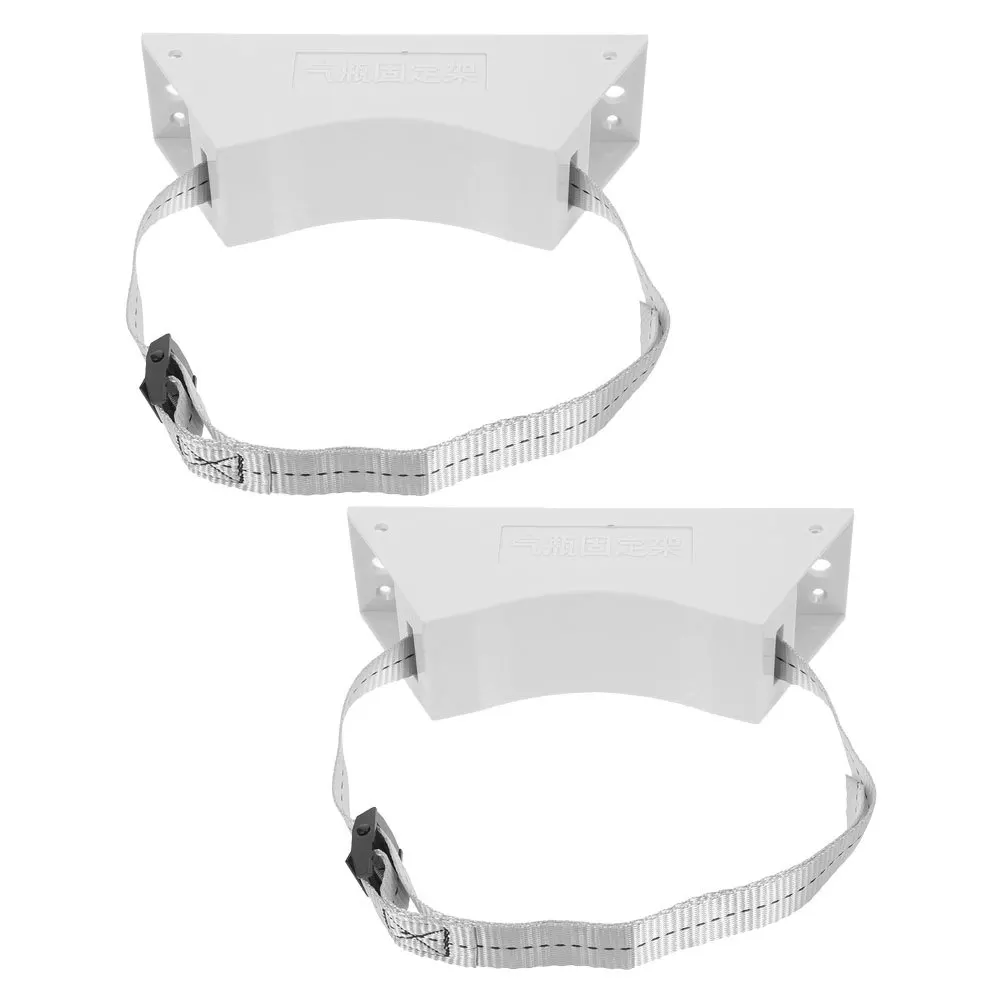 

40L Propane Tank Holder Longlasting Durability Cylinder Wall Mounted Bracket Firm Reliable Hold Prevents Loosening