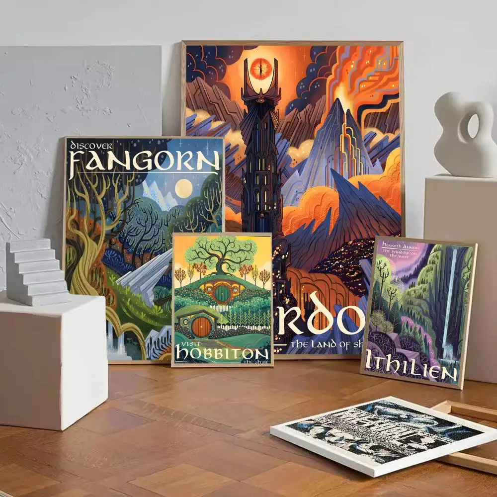 ملحمة الخيال يعمل التلفزيون سيد الخواتم-الأفلام المشارك ملصق جدار يطبع لغرفة المعيشة غرفة نوم مكتب هدية تزيين المنزل