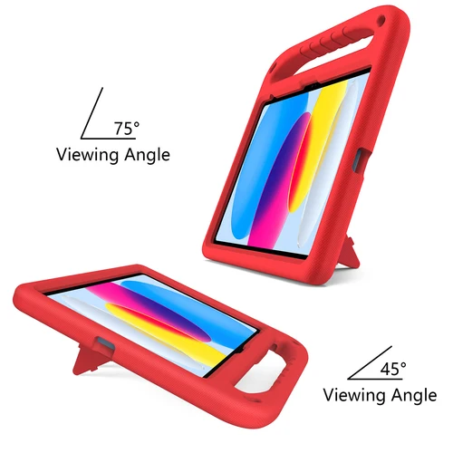 Imagen 2 del producto Funda para niños para Apple iPad 11. a generación A16 11 pulgadas 2025 10th 10,9 ""funda con mango de espuma EVA soporte incorporado a prueba de golpes con ranura para bolígrafo