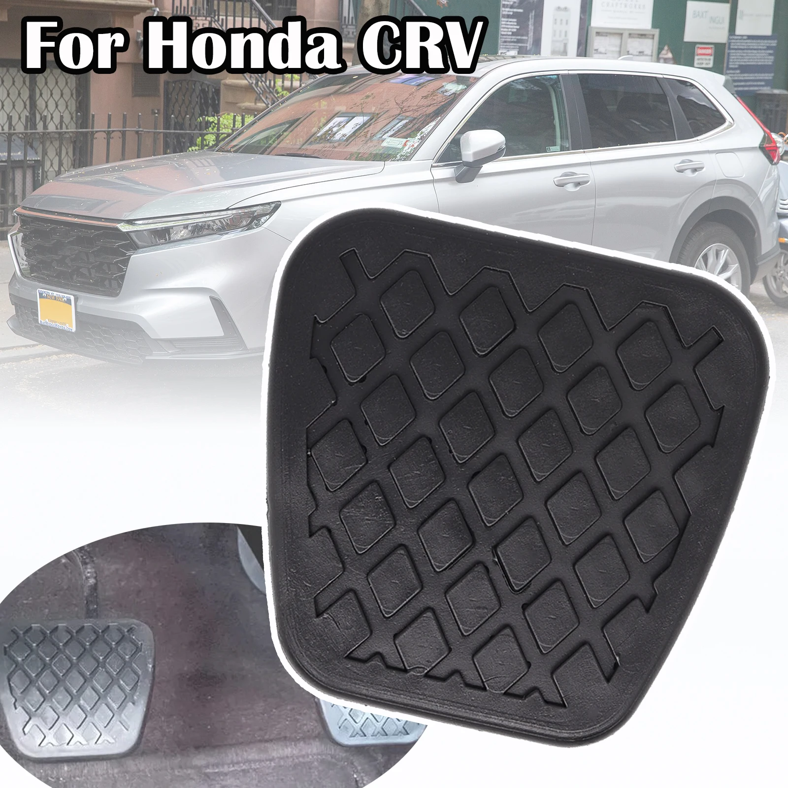 For Honda CRV CR-V 3th gen RD4-RD9 RE1-RE5,RE7 2002 - 2009 2010 2011 Car Rubber Brake Clutch Foot Pedal Pad Covers Accessories