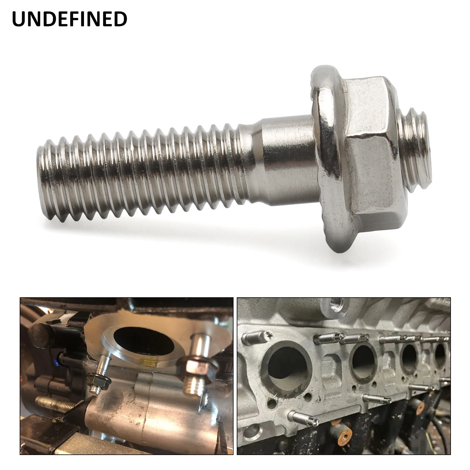 Auspuffkrümmer-Befestigungsschrauben mit gezackten Muttern, M8*35, für Yamaha Fazer VMAX, Suzuki Bandit, Honda, Kawasaki Ninja ZX-14R, ZX-6R, ZX6R. – Detail 4
