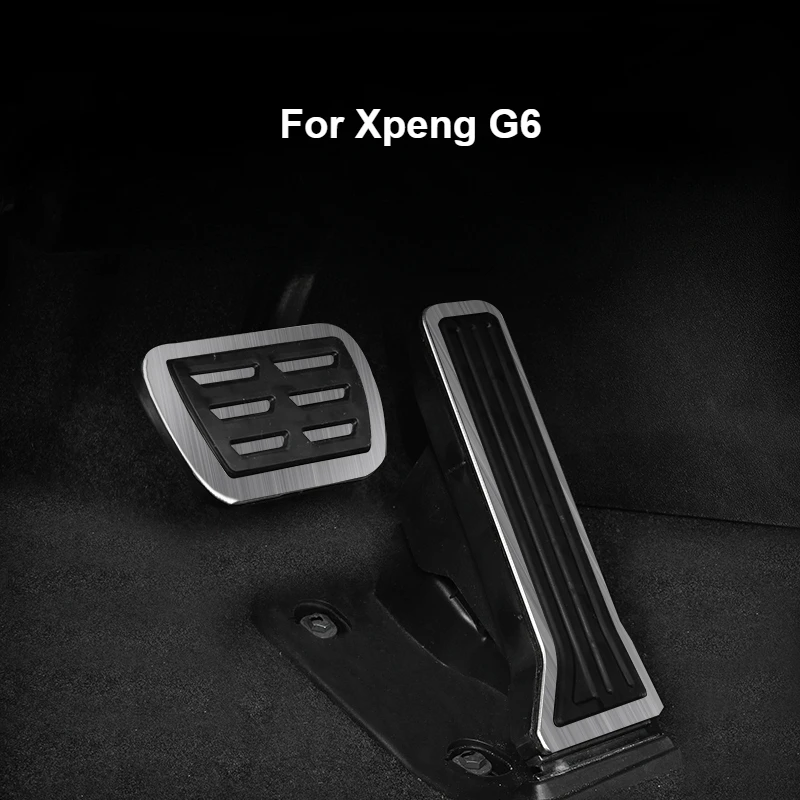 Car Accelerator Pedal Cover For Xpeng G6 2023 2024 Aluminum Alloy Anti-Slip Brake Pedals Footrest Pad Interior Accessories