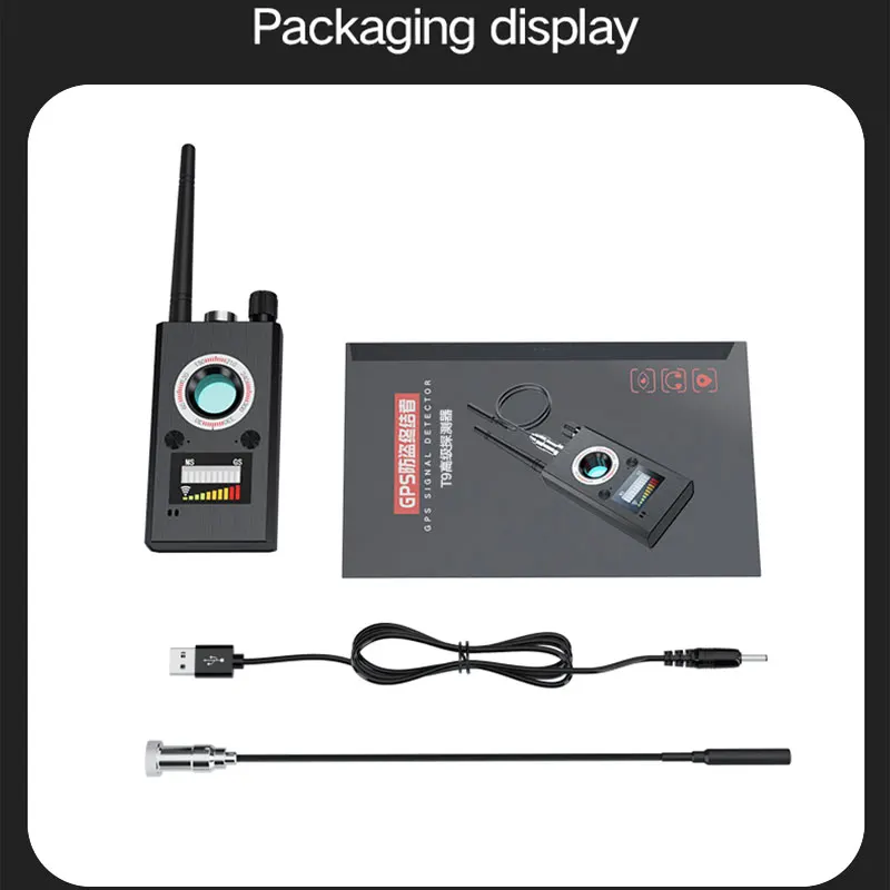 T9 Hidden Camera Detector Anti-spyware Mini Cam Spy Garget Bug RF Wifi Signal  Scanner Hotel Travel Security Protect GPS Finder