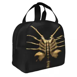 Face Hugger Insulated Lunch Bags borsa termica contenitore per pasti Facehugger Alien Xenomorph Portable Lunch Box Tote sacchetti per la conservazione degli alimenti