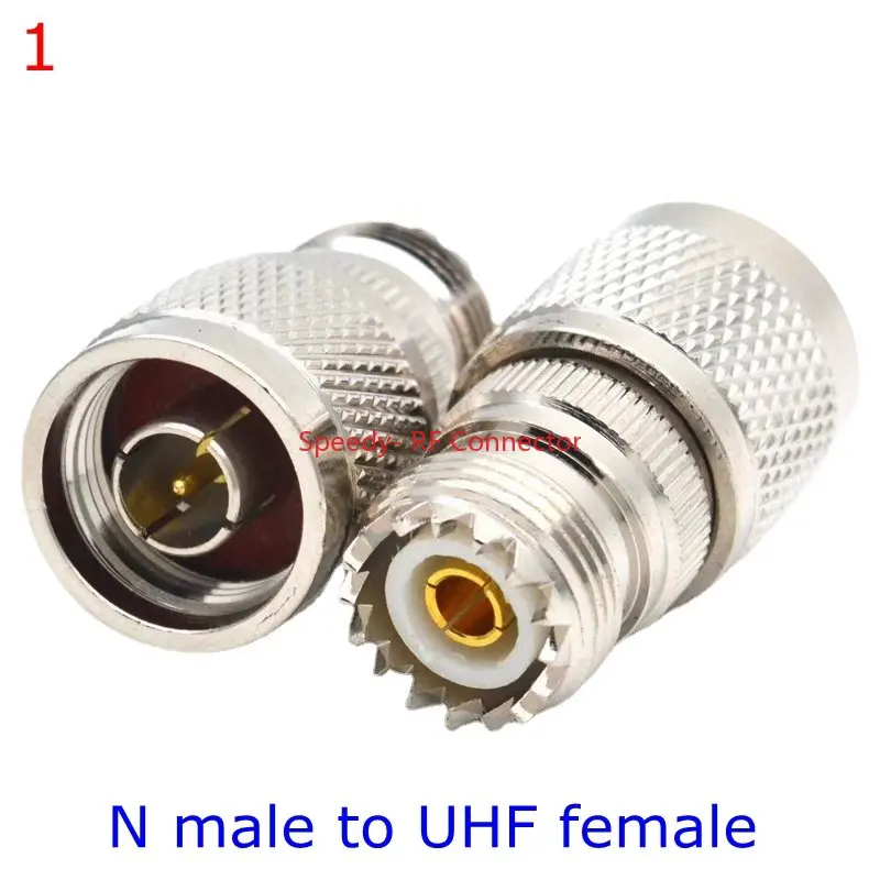 UHF SO239 PL259 SL16 To N Type Male Female Connector 90° Degree Angle PL259 SO239 UHF Tee Type 3 Way Splitter RF Coaxial Adapter