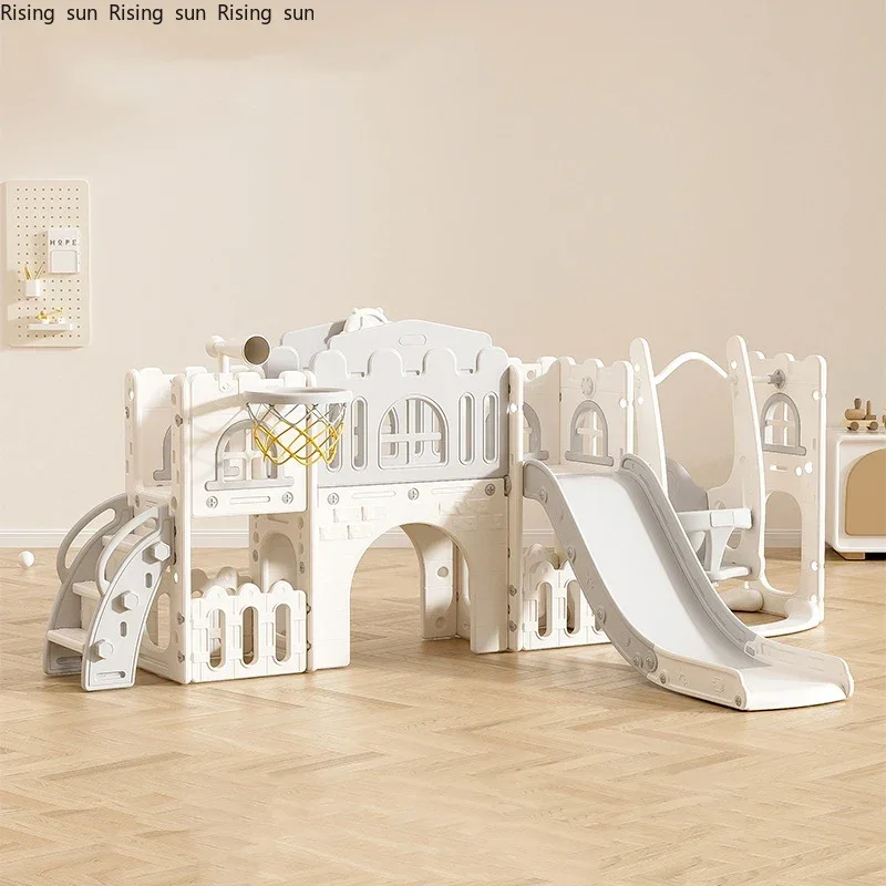 

Slide, Multifunctional Indoor Swing Set, Plastic Play Set for Kids Fun, Home Entertainment, Early Learning