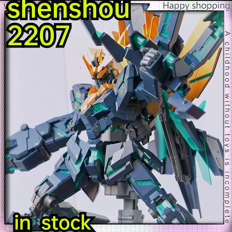 Восстановленный Shenshou 2207 Модель 1/100 RX-0 02 Banshee Norn, сборный набор моделей с бонусным щитом, большой топором и фигуркой меха.