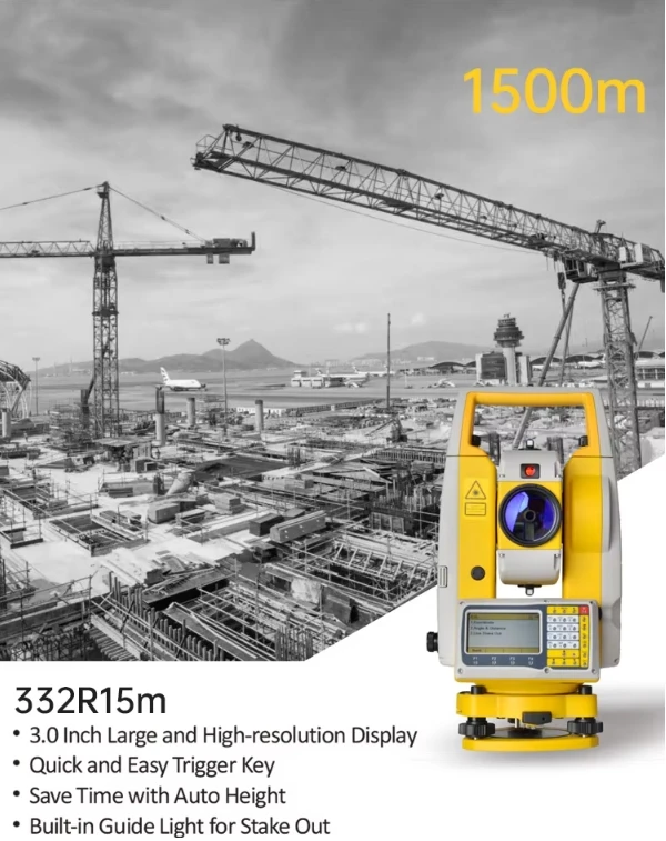 

SOUTH smart land surveying equipment total station NTS-332R15M N3 with color screen