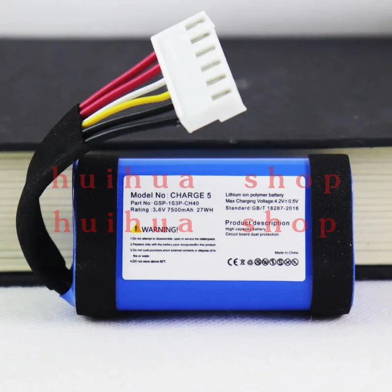 

GSP-1S3P-CH40 For JBL Charge 5 7500mAh Wireless Bluetooth Speaker Battery+tools