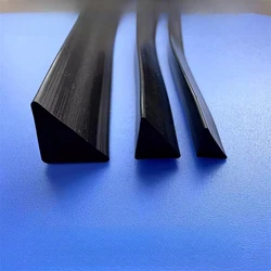 Silicone Rubber Sealing Strip Isosceles Right-angled Equilateral Triangle Shape High Temperature Resist Bar Black Grey Yellow