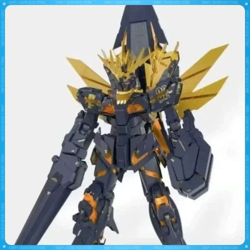 Новая фигурка SHENSHOU Mgex RX-0 Unicorn Banshee Norn MG 1/100 с укомплектованным рюкзаком-мане, сборная модель, коллекционная фигурка.