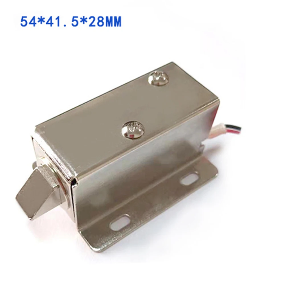 Electronic Door Lock Catch Gate 6V-24V Release Assembly Solenoid Control DC Miniature Electromagnetic Lock Access Control Tools