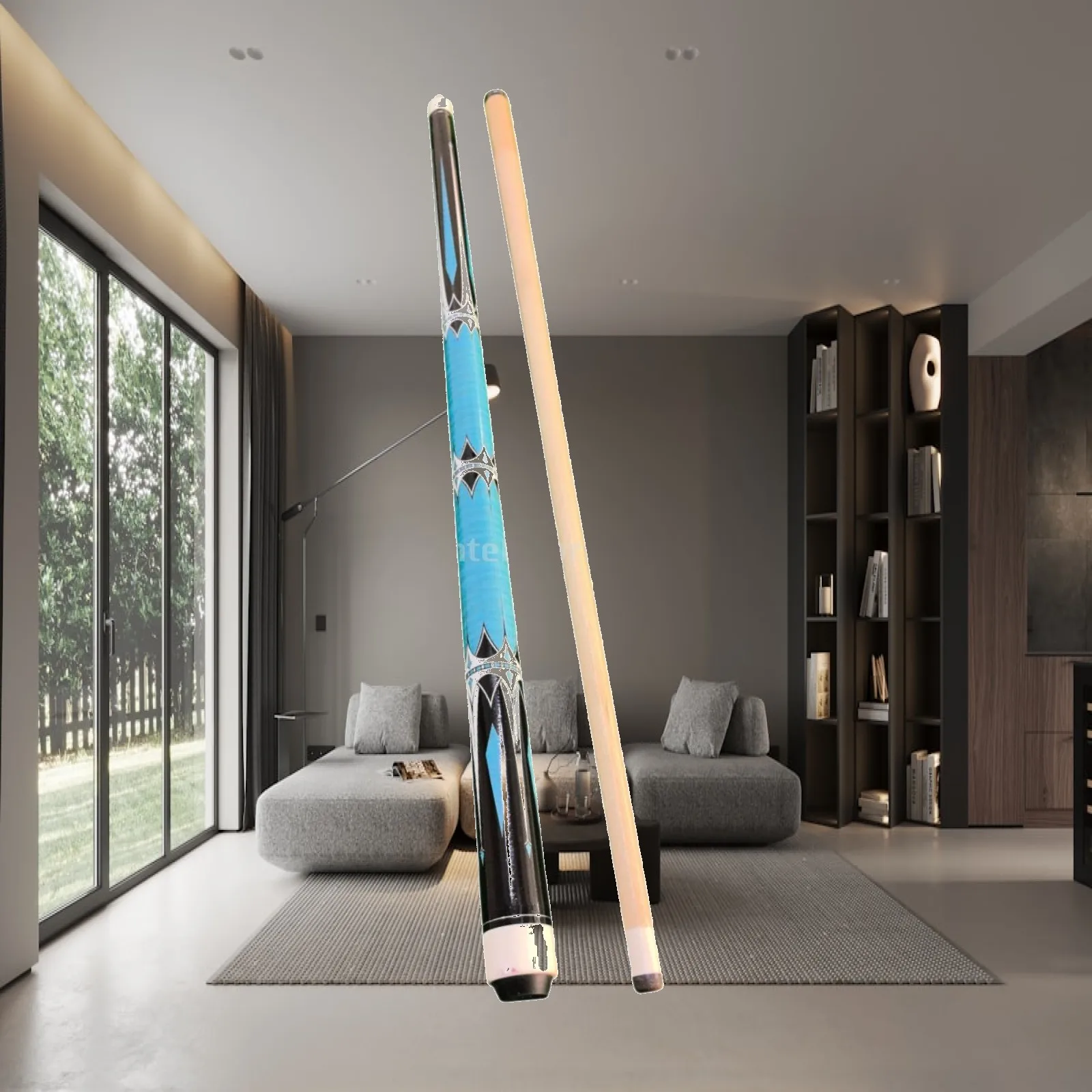 wooden-split-pool-cue-stick-57inch-easy-carry-billiard-accessory-two-section-for-club-and-family-play
