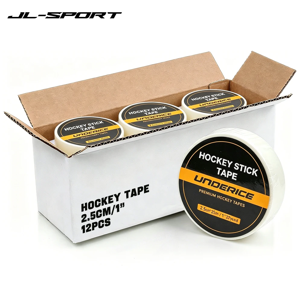 12pcs 25M Hockey Tape 27 Yards Ice Hockey Stick Tape Self-Adhesive Badminton Handle Ice Hockey Grip Tape Roll Sport Accessory