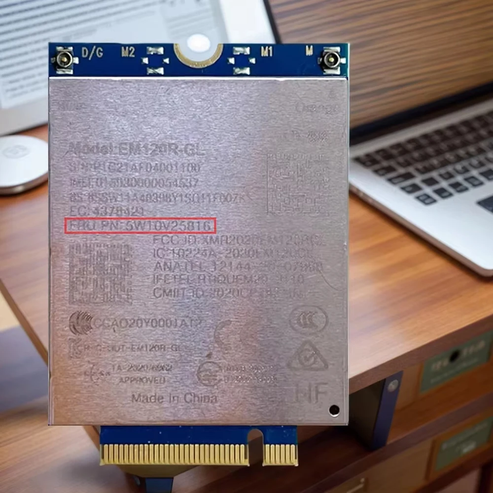 EM120R-GL 5W10V25816 LTE-A Cat12 SDX24 WWAN Module For P14s T14 X13 T14s L14 P15v Gen2 X1 Carbon 9th Yoga 6th Laptop