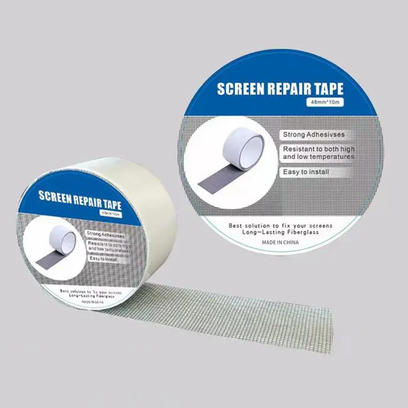 Лента для экрана, сетка для ремонта, сверхмощный комплект для ремонта экрана, прочный клей, пластырь из стекловолокна для дверей, водонепроницаемое покрытие для фиксации отверстий