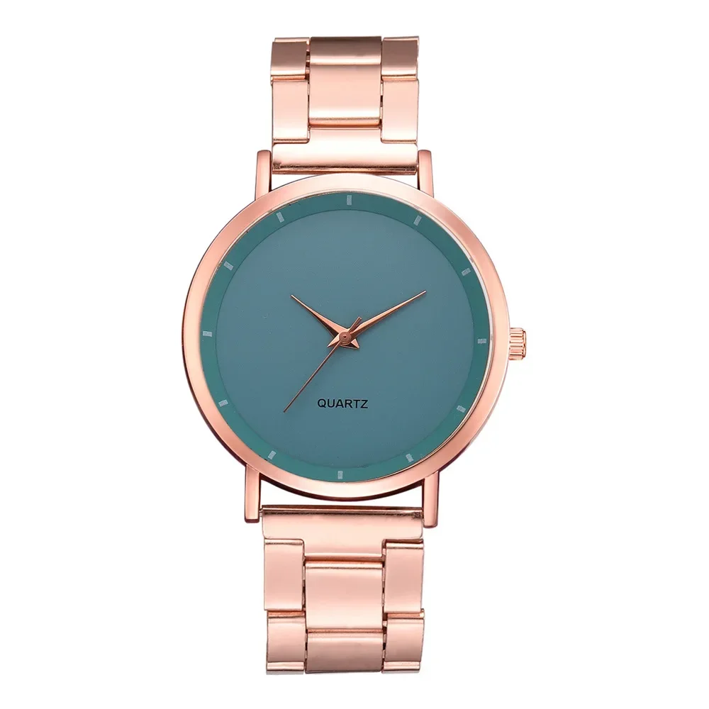 Reloj mujer นาฬิกาแฟชั่นทองคำสีกุหลาบนาฬิกาข้อมือผู้หญิงหรูหราสำหรับผู้หญิงนาฬิกาข้อมือธุรกิจ relogio feminino ของขวัญ