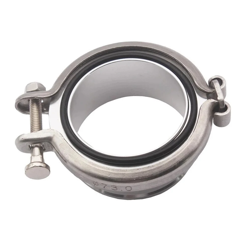 /Aluminum Turbo Compressor V-band /Flange /Clamp For Holset HX35 HX35W HX40W For Dodge For Cummins 5.9 Silver Metal Car Part