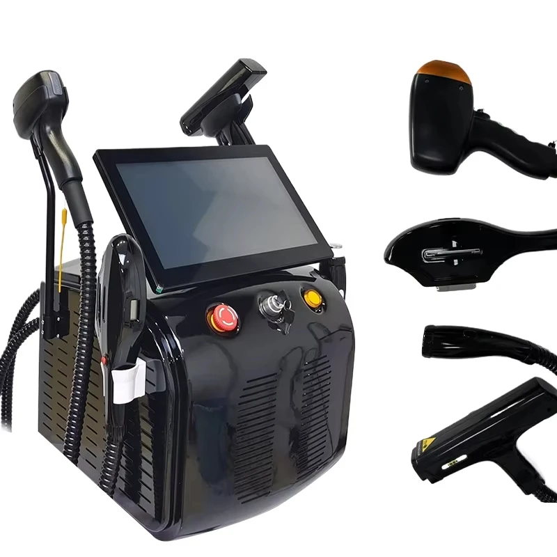 4in1 4000w Soprano Titanium Ice Platinum Diode 755 808 1064nm 4 Wavelength Laser ND:YAG Machine Painless Hair Removal Machine