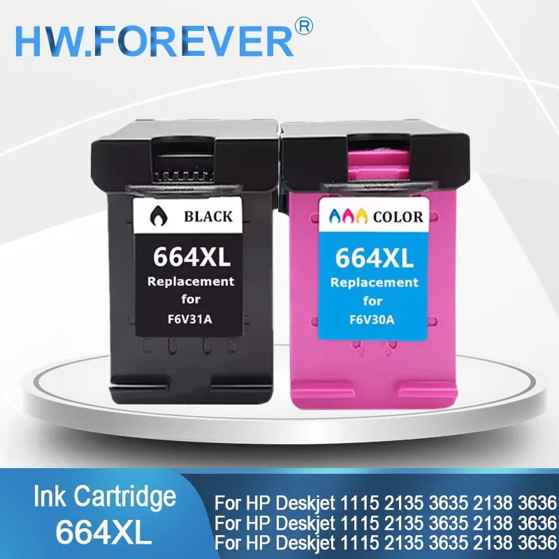 

Совместимый картридж 664 664XL для HP Deskjet 1115 2135 3635 2138 3636 3638 4535 4536 4538 4675 картридж для принтера