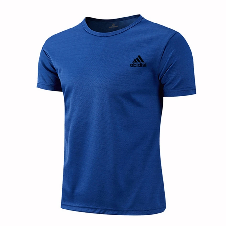 Quick-drying Round Neck Sport T-shirt Gym Fitness Shirt Trainer Running T-shirt Men Breathable Sportswear Костюм abidisi