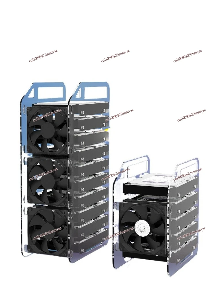 

Desktop Computer 3.5 Inch Mechanical Hard Disk Rack Transparent Acrylic Multi-disc Fixed External Expansion Bracket Bracket