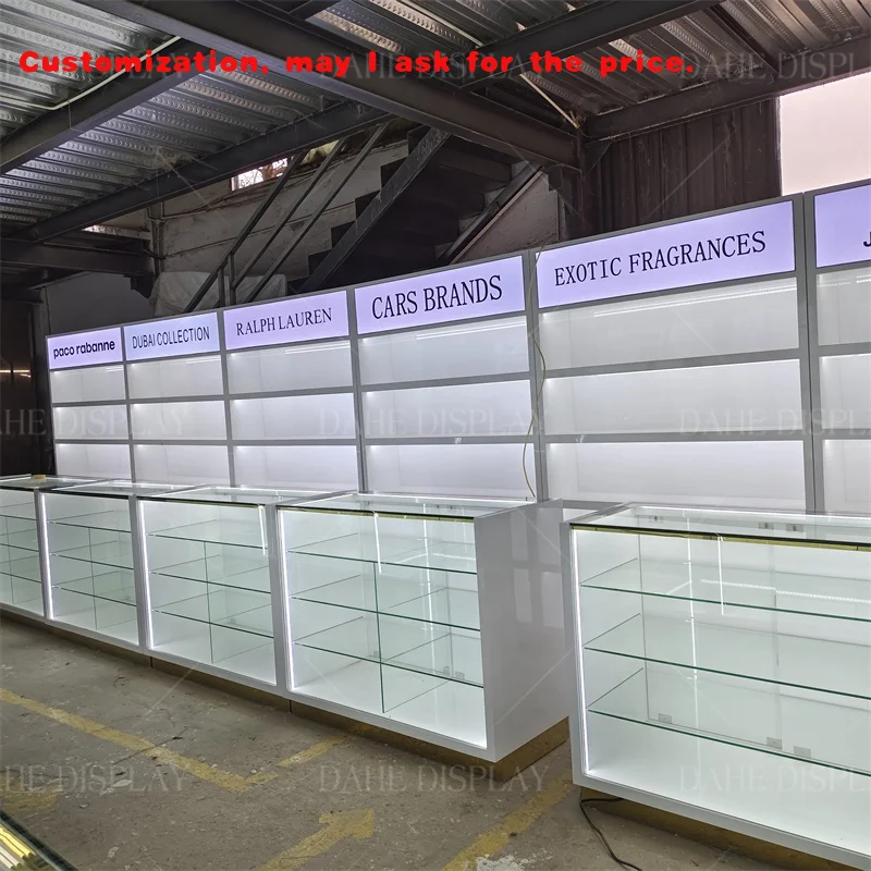 

custom.Arabic Perfume Store Display Stand Shelves Perfume Bottle in Shopping Mall Shop Design