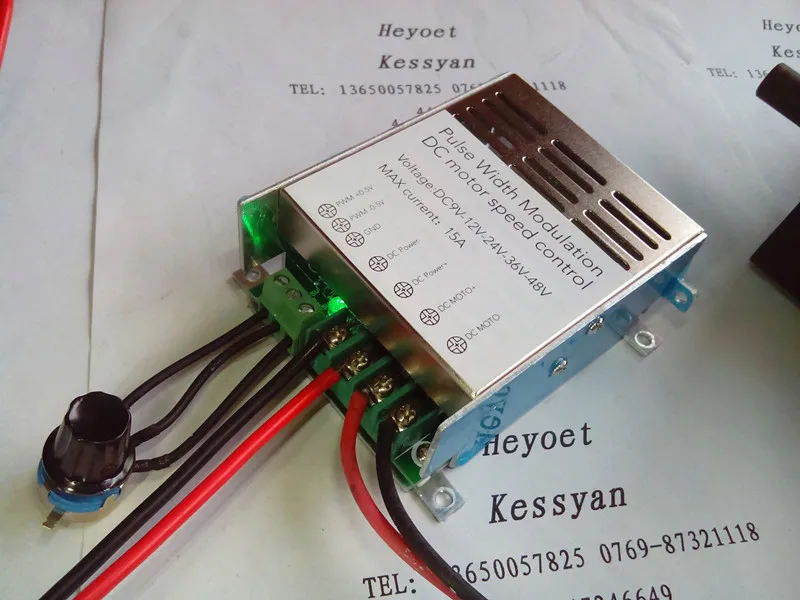 9V12V24V36V DC Motor Governor PWM Continuously Variable Speed Supports PLC Control 15A