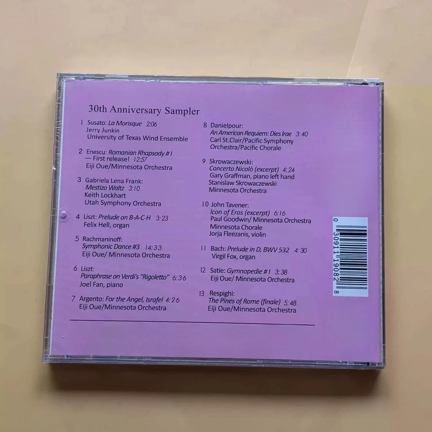 HiFi Audiophile Test Reference Sampler Audio Disc, 30th Anniversary High Fidelity Demo Compilation Disc for Home Audio System