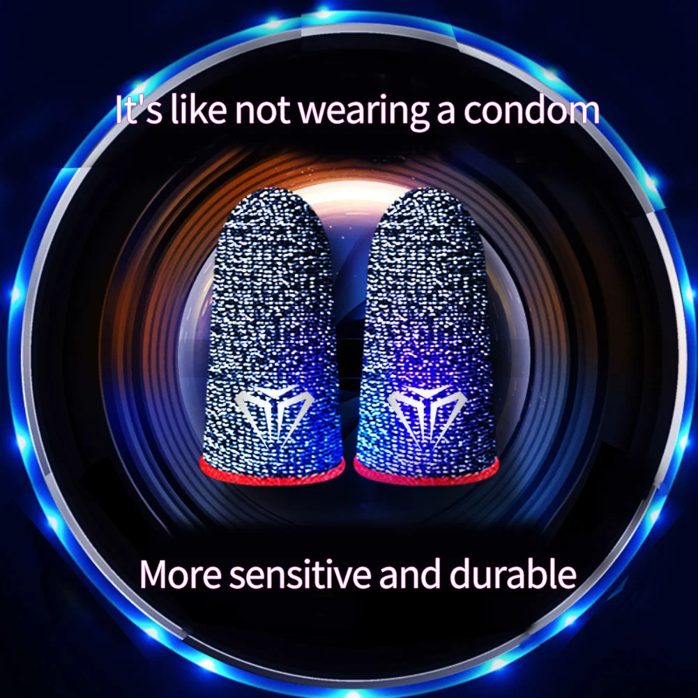 Перчатки для мобильных игр, защита от пота, противоскользящий сенсорный экран, рукав для пальцев, дышащий игровой чехол для пальцев для геймера