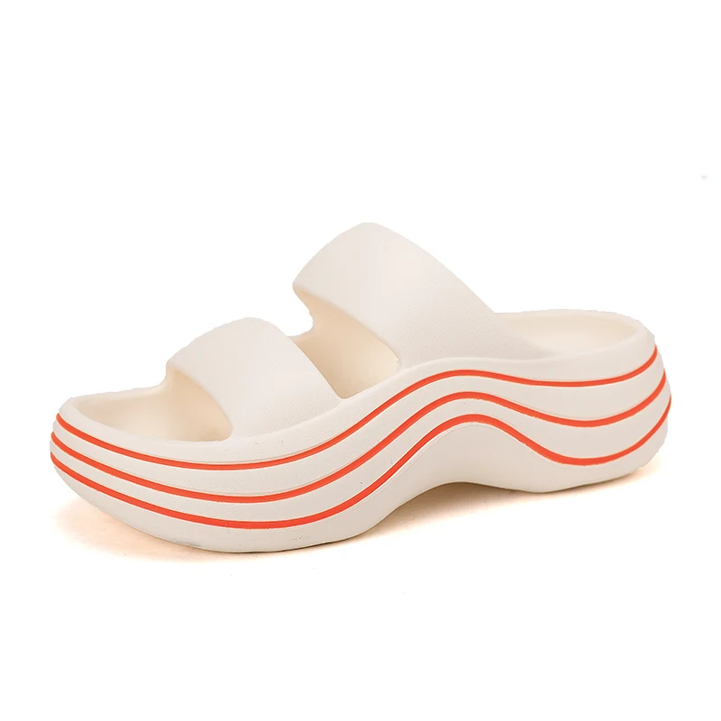 2022 New Slippers Female Summer Home Indoor Slippers Slides Non-Slip Bathroom Slippers Outdoor Beach Sandals Platform Comfy Shoe