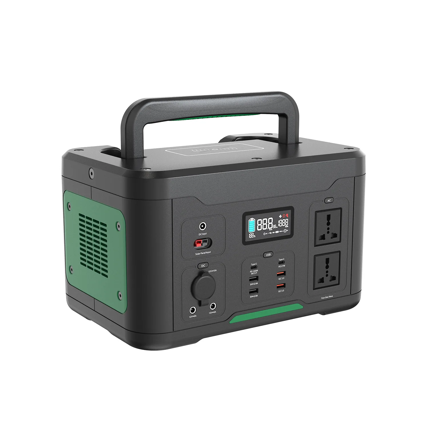 220V1000W high-power energy storage power supply mobile portable, outdoor travel emergency power supply